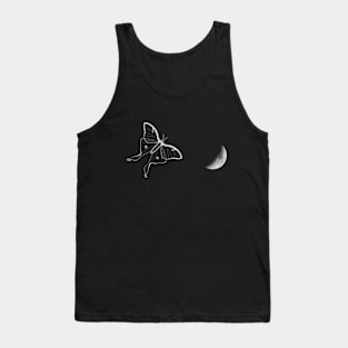 Luna Moth Flying to the Moon Tank Top